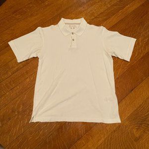 Columbia Cotton Polo Shirt, White, Small